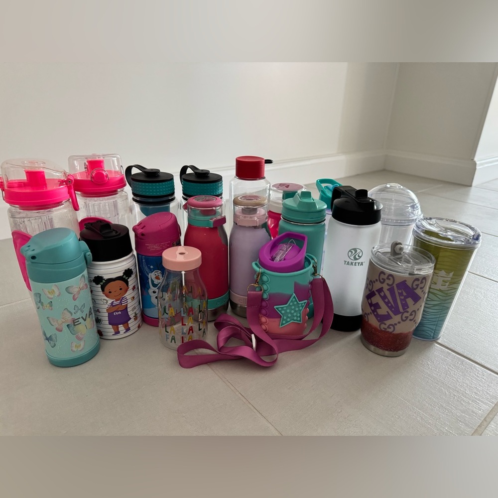 Kids Colorful Water Bottles/ Thermoses Sets